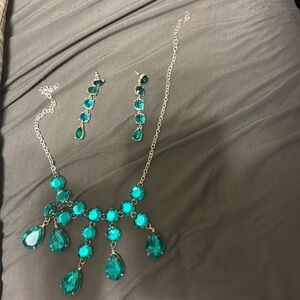 Gently used emerald tone costume set